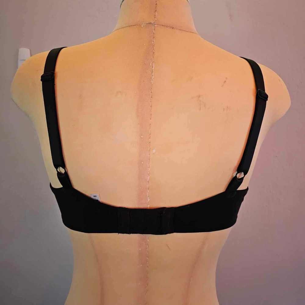 Adore Me Push-up Balconette Bra in size 34 D and color is black. - Picture 3 of 6